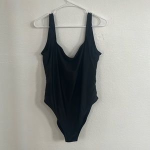 Madewell Second Wave Long Torso Square-neck Tank One Piece Swimsuit